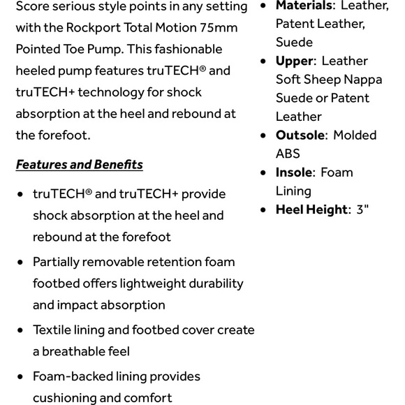Rockport Total Motion Heels - Picture 3 of 10